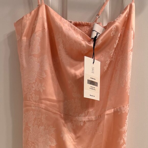 NWT Reformation Frankie Dress - Powder Pink, Size 2 - Picture 11 of 13